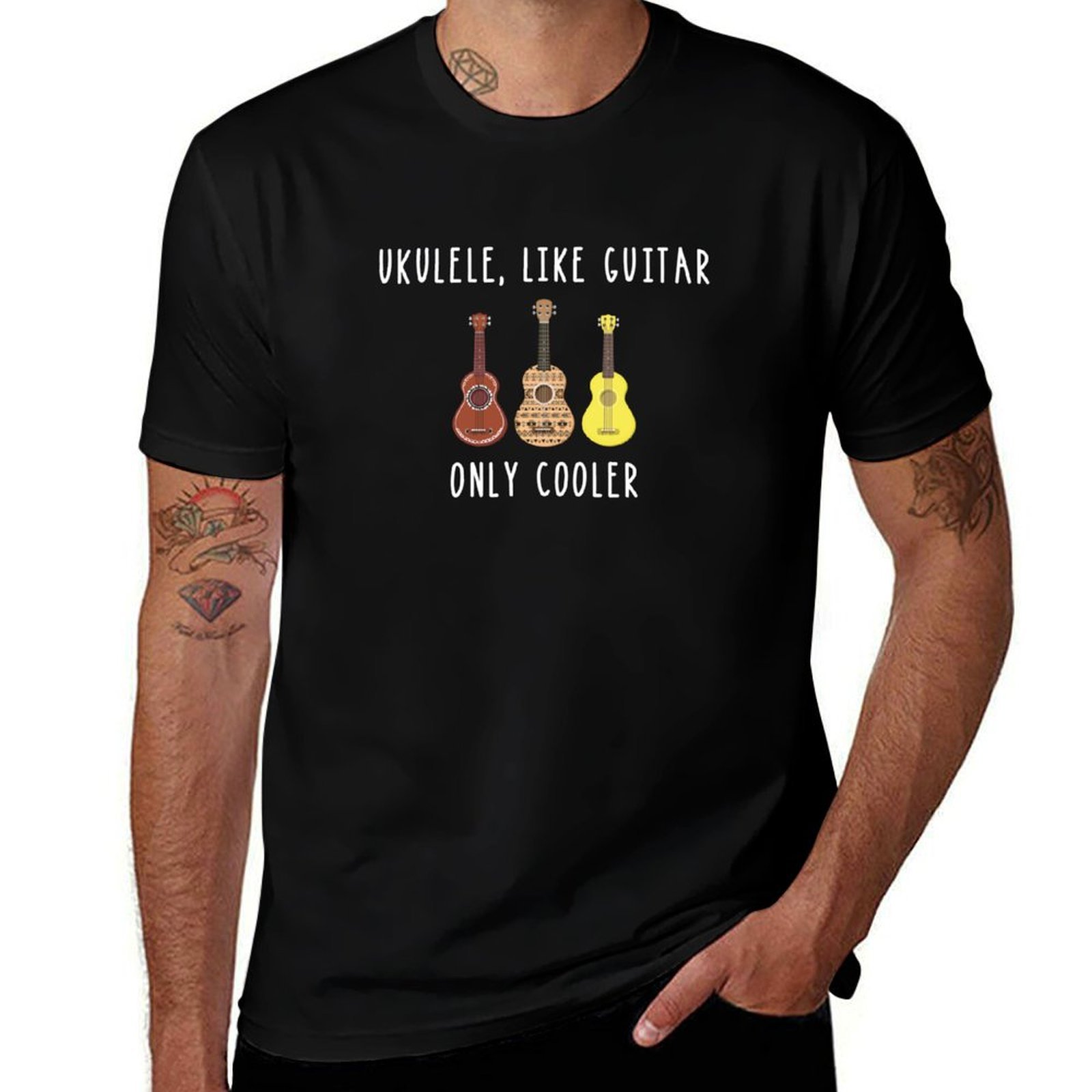 Musical Instrument Like Guitar - Camiseta de Ukulele, Semelhante a Guitarra,