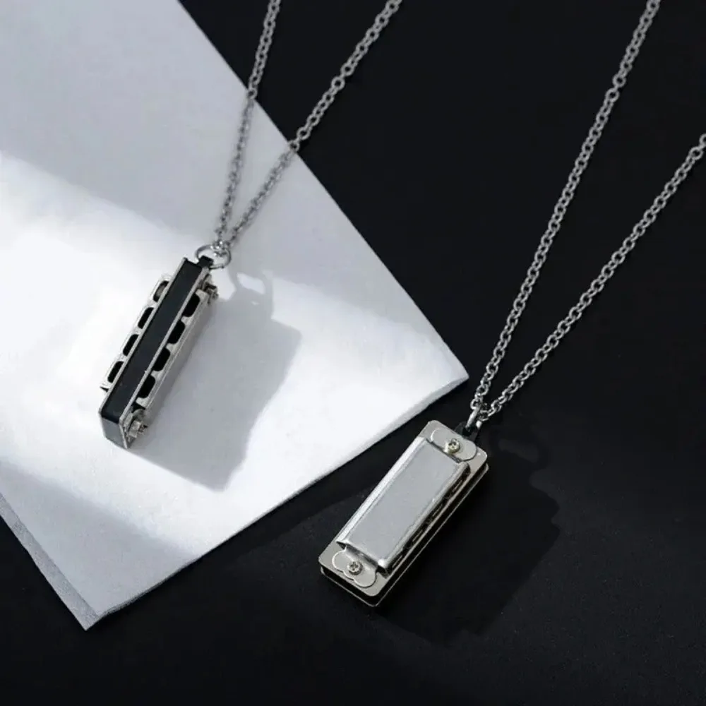 Musical Instrument Blow - Mini gaita colar masculino e feminino
