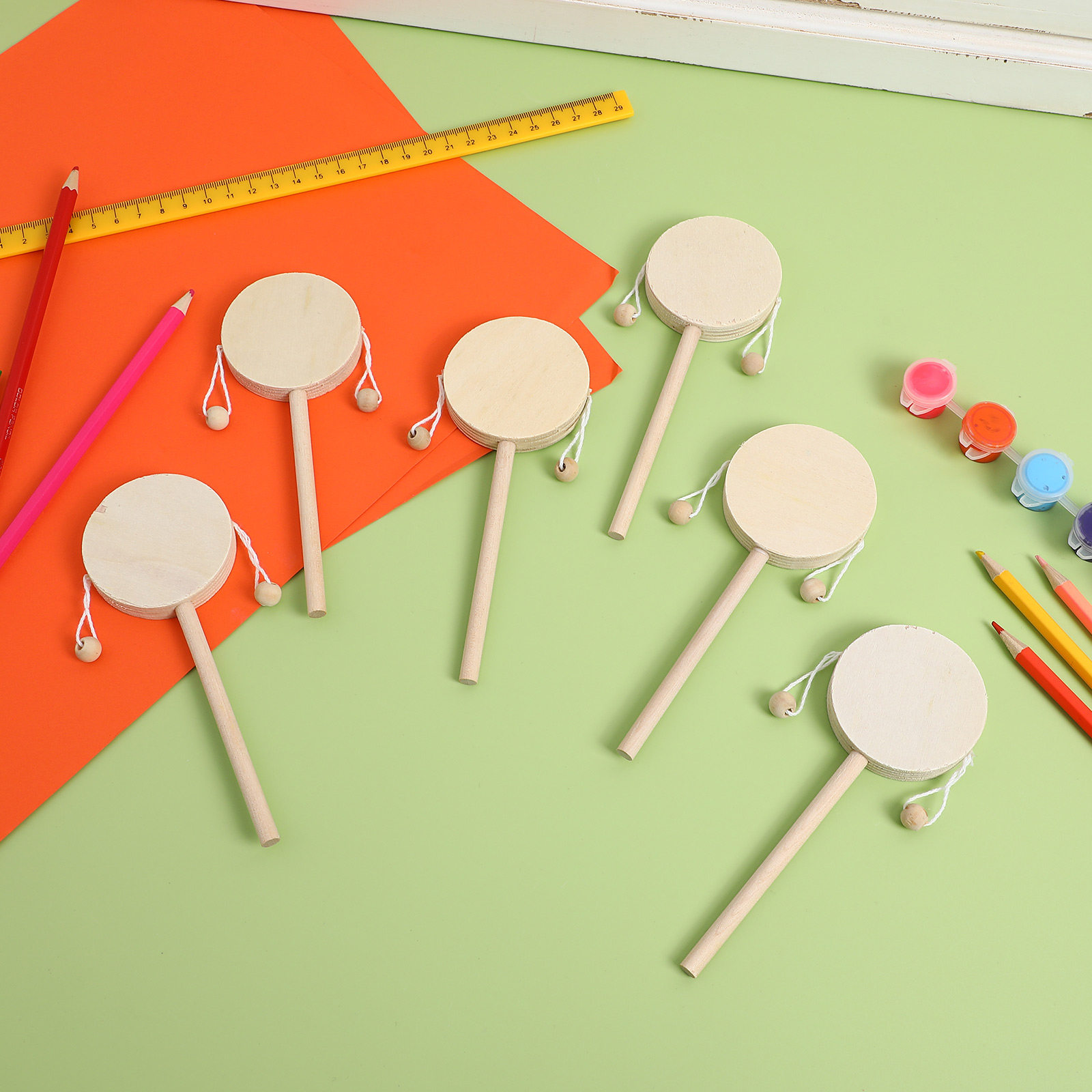Musical Instrument Diy - 1 Conjunto de Tambor Chocalho de