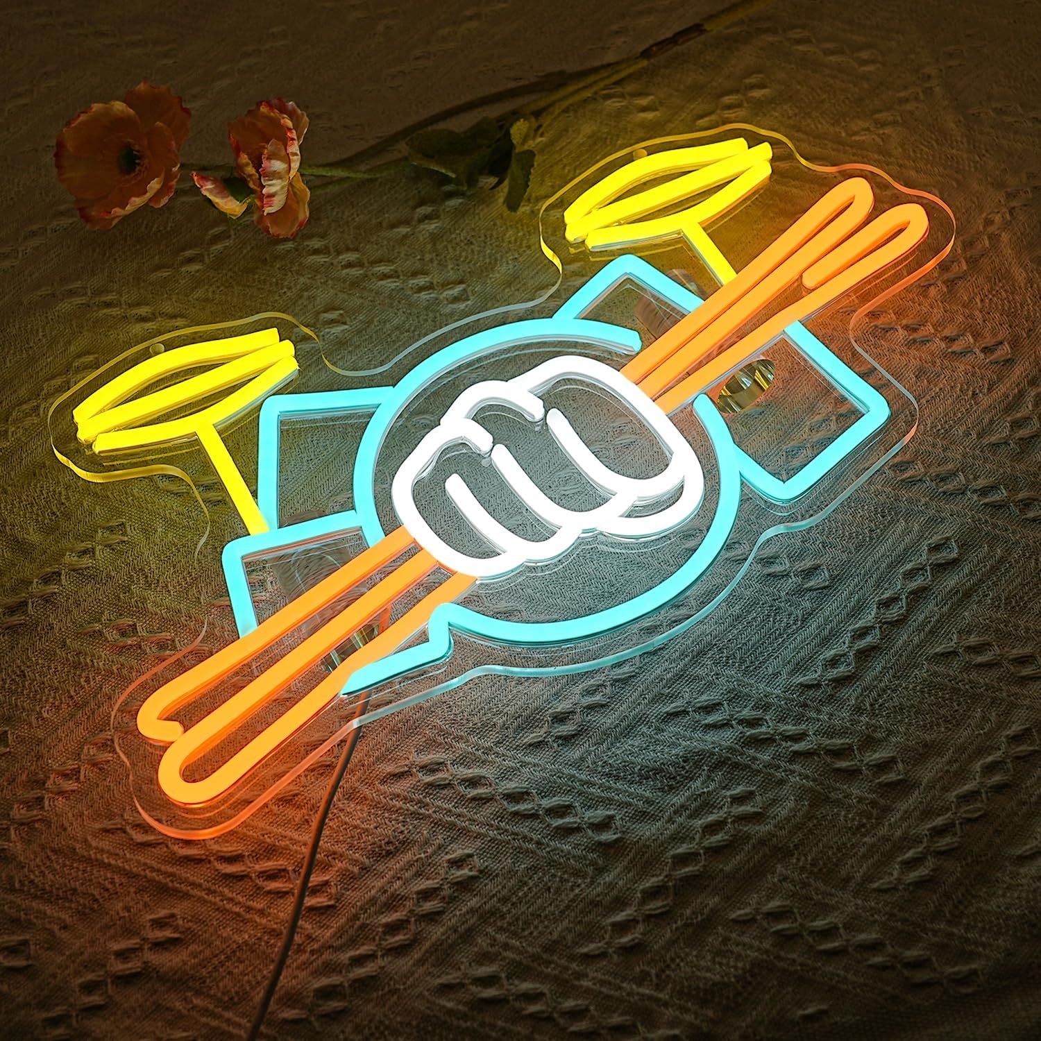 Letreiro Neon de Bateria Music - Musical Instruments avaliação e preço