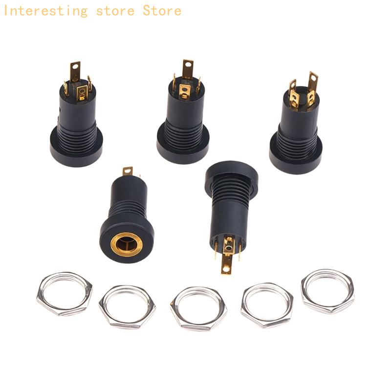 5 pces 3.5mm tomada vídeo músi - Musical Instrument Diy avaliação e preço